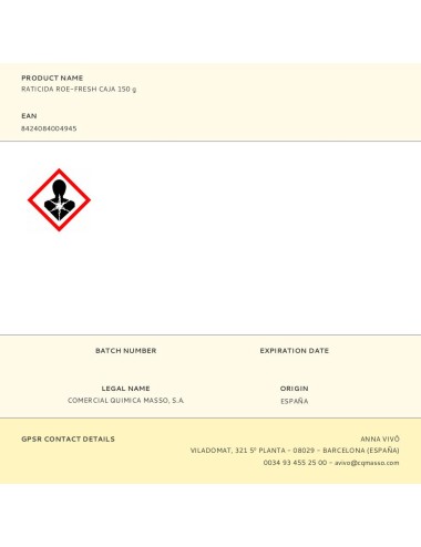 Raticida roe-fresh caja 150 g