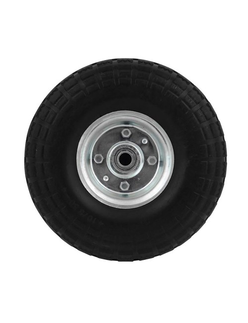 Rueda maciza carretilla ø255 mm, ancho 80 mm, eje ø20 mm