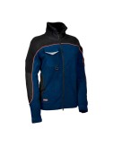 Cazadora woman forro polar rider azul marino negro talla s