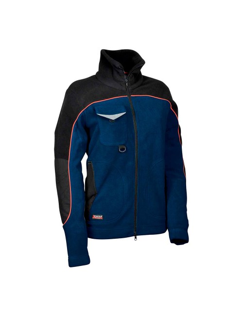 Cazadora woman forro polar rider azul marino negro talla l