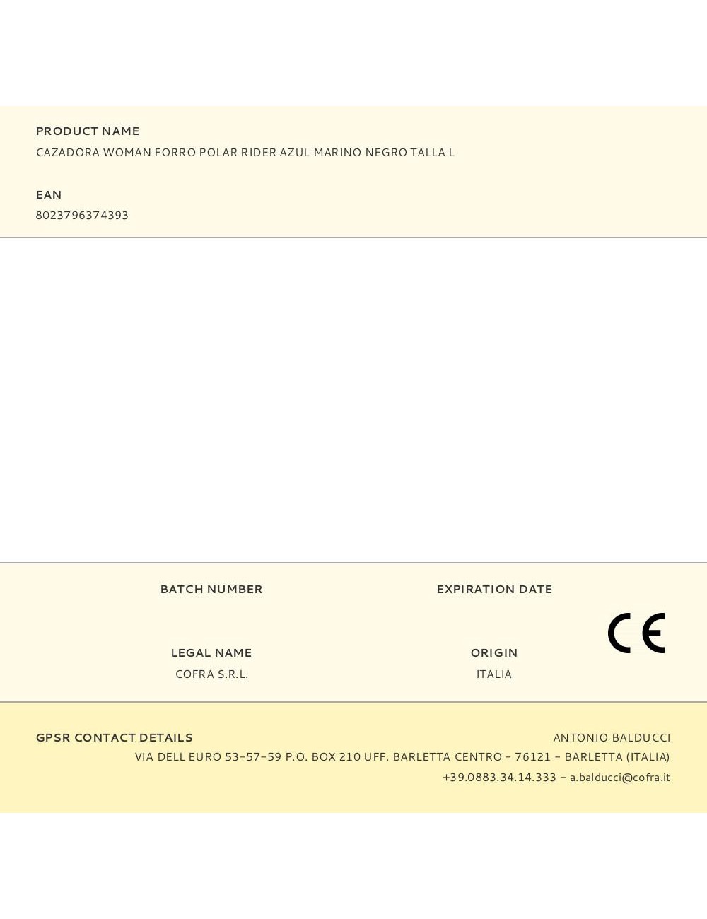 Cazadora woman forro polar rider azul marino negro talla l