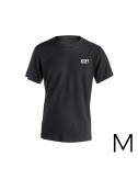 Camiseta negra talla-m manga corta bordada