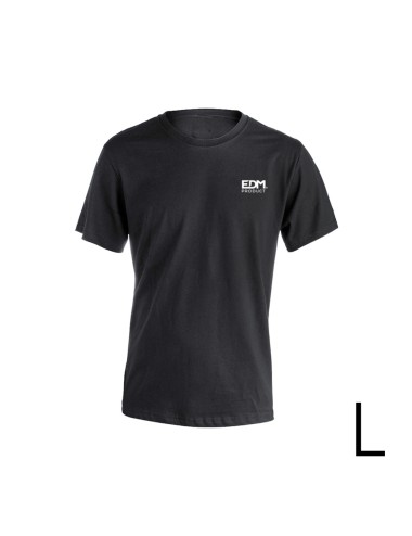 Camiseta negra talla-l manga corta bordado