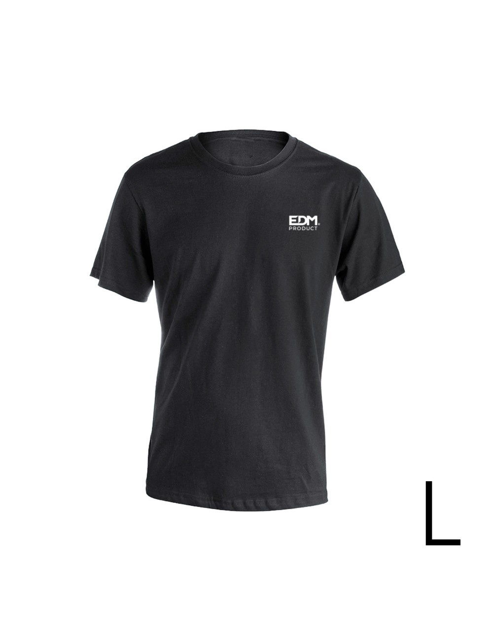 Camiseta negra talla-l manga corta bordado