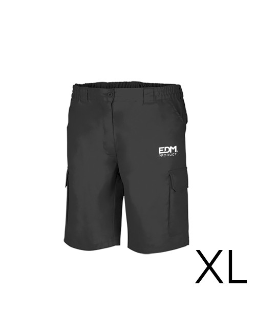 Bermuda negra talla-xl serigrafiada