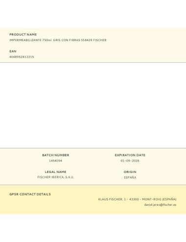 Impermeabilizante gris con fibras 750 ml