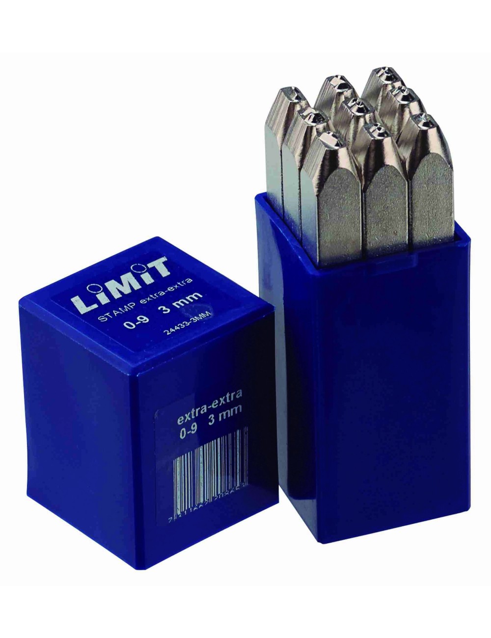 Set de punzones números para acero inoxidable 24433-3MM MARCADOR NUMEROS LIMIT PARA INOX Y METAL 3mm