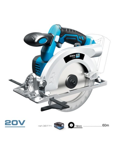 Sierra de calar circular 20 v (no incluye bateria y cargador) 30,1 x 21,5 cm