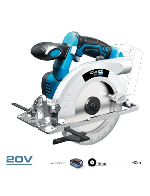 Sierra de calar circular 20 v (no incluye bateria y cargador) 30,1 x 21,5 cm