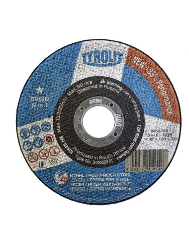 Disco corte plano 41c ø115 x 1,6 x 22,23 mm a46q-bfb