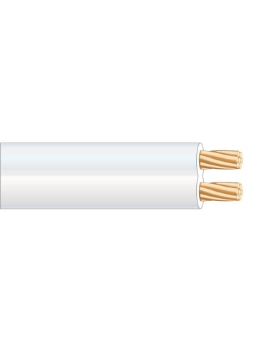 Paralelo 2x2,5mm blanco "audio" euro/m