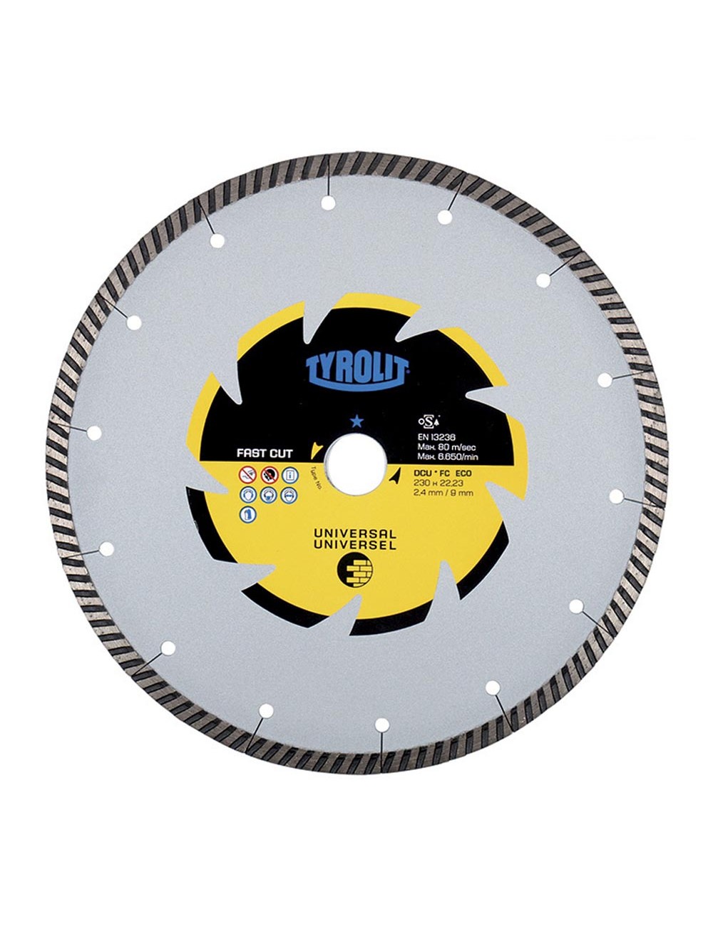 Disco diamantado c3r ø230 x 2,4 x 22,23 mm