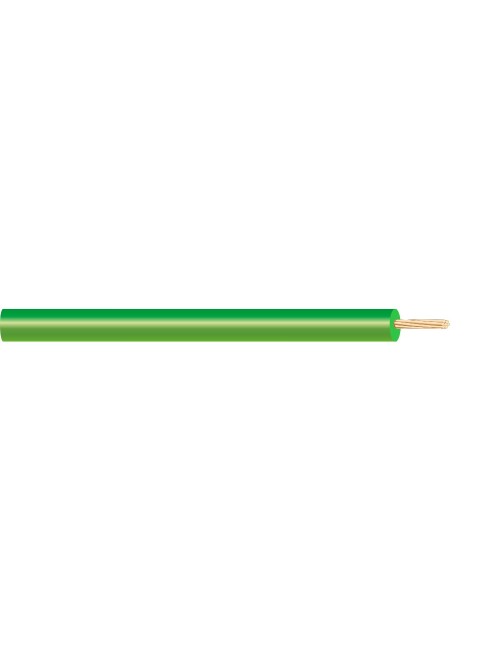 Cablecillo h05v-k 0,5 mm² verde euro/m