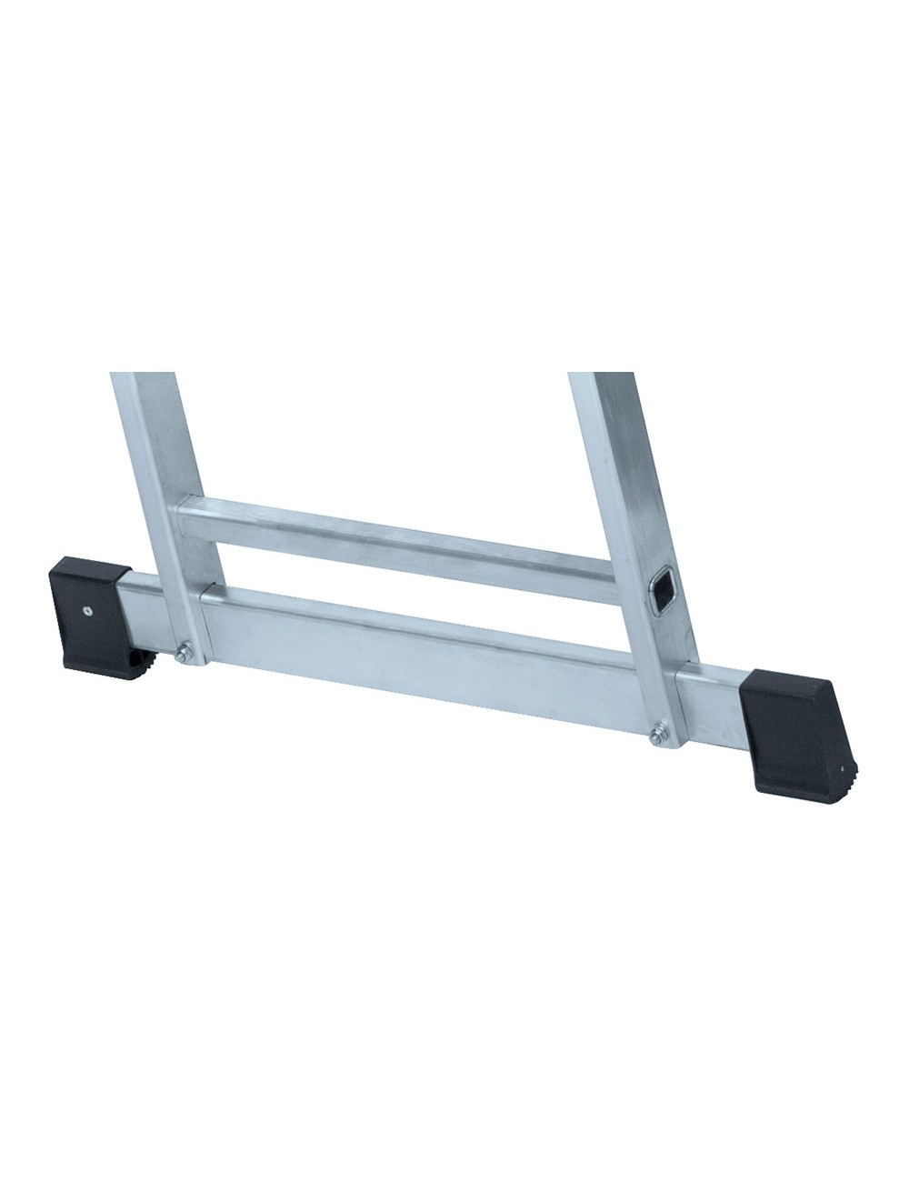 Escalera transformable de aluminio 2 x 9 peldaños