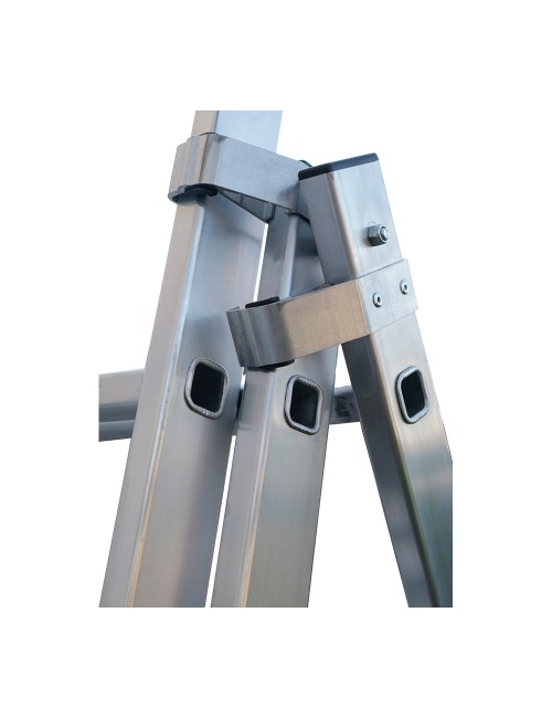 Escalera transformable de aluminio 3 x 9 peldaños