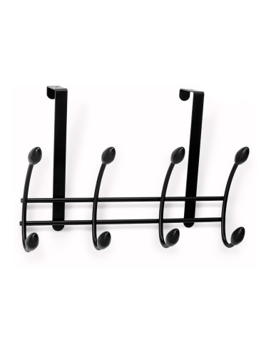 Colgador sobrepuerta negro (blister), 208 x 306 x 109 mm