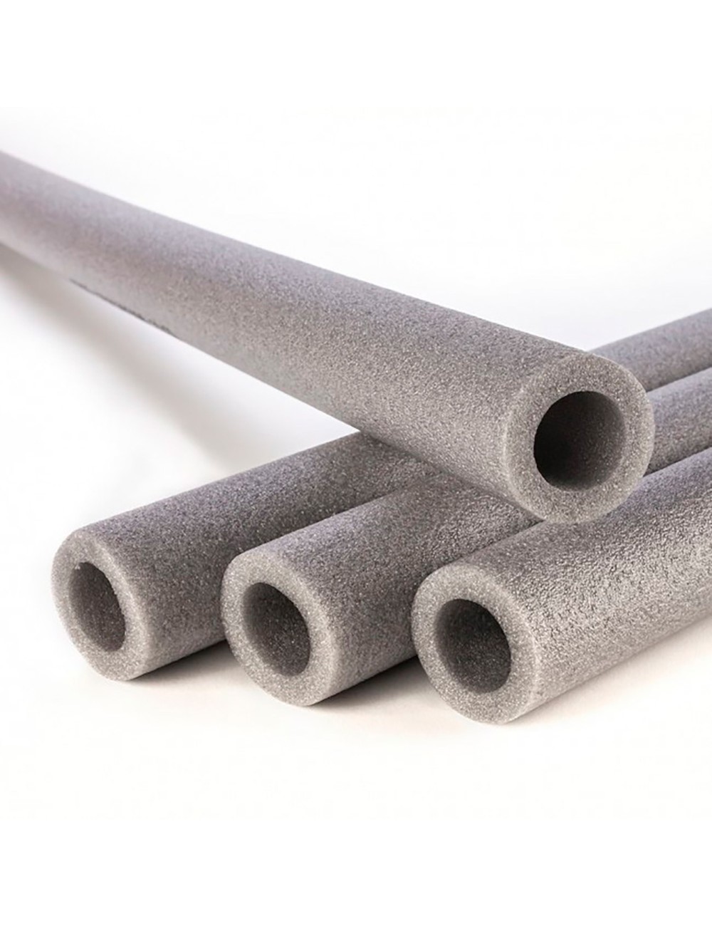 Coquilla polietileno 1 m gris espesor 10 mm, interior ø18 mm