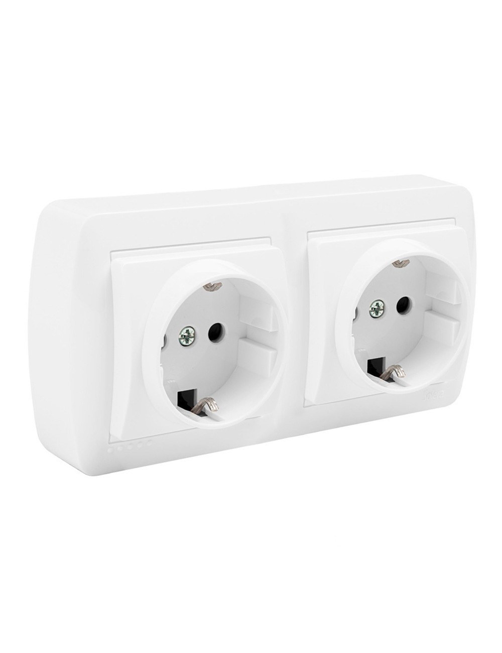 Base doble bipolar con t/tl superficie mural 148 x 72 x 42 mm