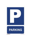 Cartel "parking" (pvc 0,7mm) 30x40cm normaluz