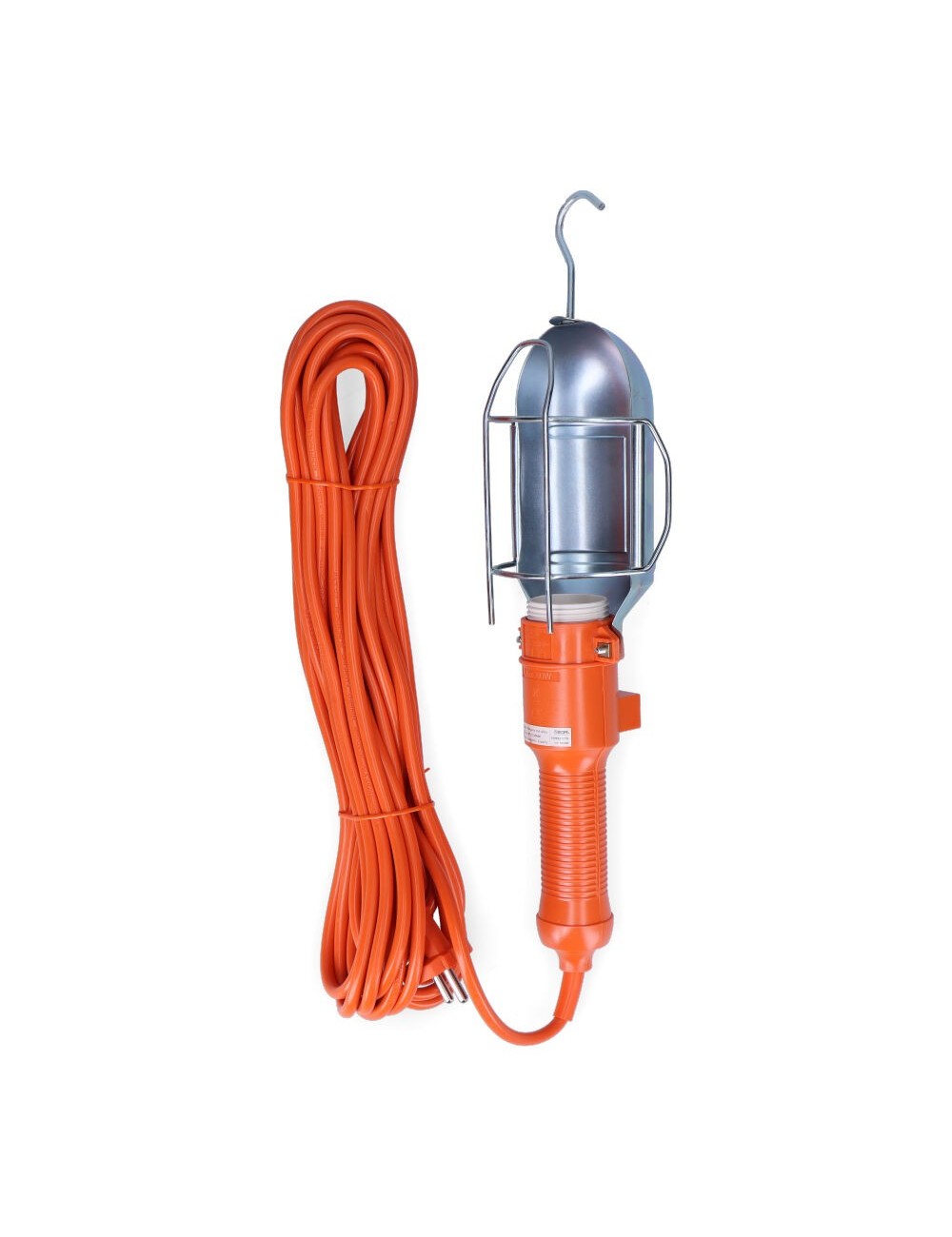 Lampara portatil con interruptor y gancho metalico. e-27 (10m de cable) Lampara portatil con interruptor y gancho metalico. e-27 (10m de cable)
