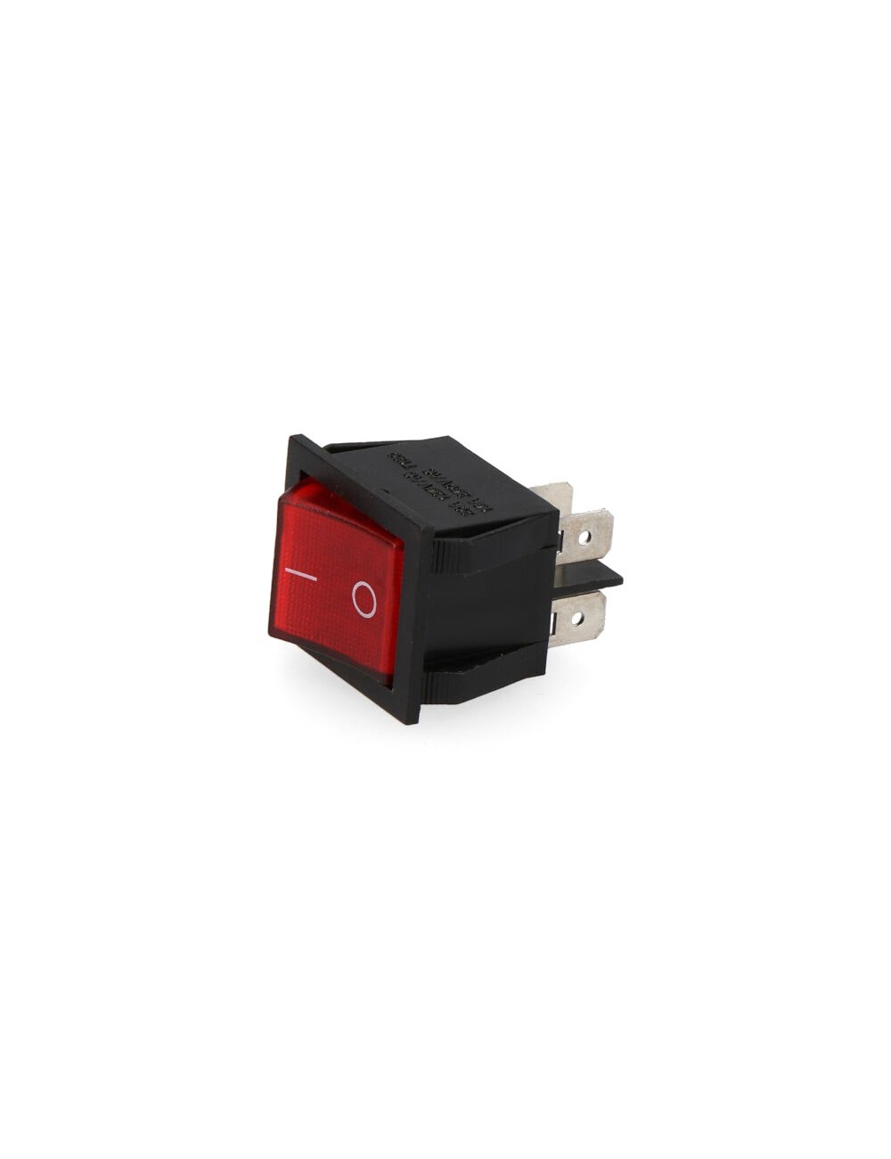 Recambio interruptor luminoso rojo empotrado 4 patillas Recambio interruptor luminoso rojo empotrado 4 patillas