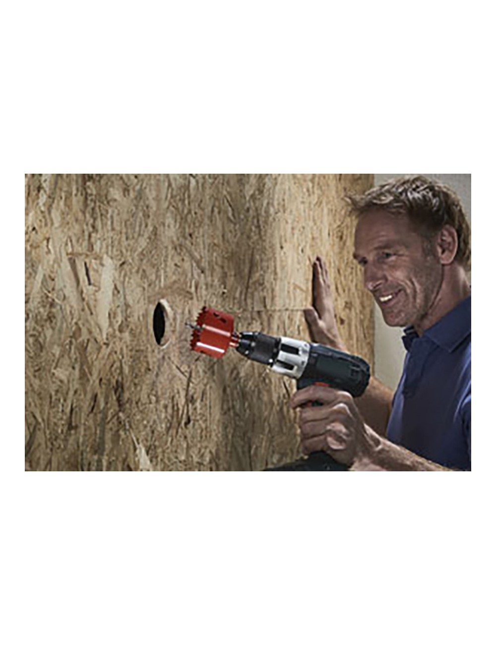 Sierra de corona bimetal completo con adaptador y broca piloto ø40 mm