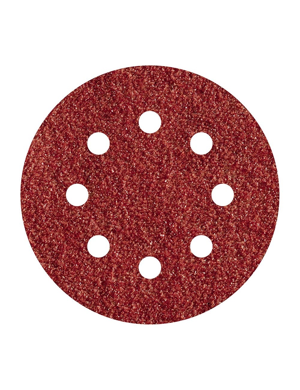 Hojas de lijar adhesivas de corindón perforadas, ø125 mm, grano 120, pack 5 uds