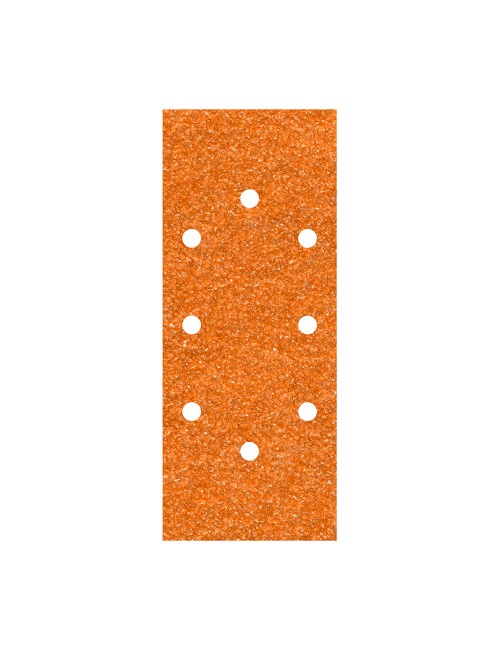 Hojas de lijar de corindón perforadas oval, 93 x 230 mm, grano 120, pack 5 uds