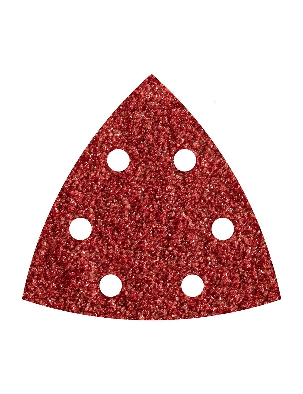 Hojas de lijar adhesivas de corindón perforadas, 95 mm, grano 80 delta, pack 5 uds