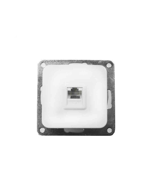 Toma rj11 teléfono empotrar "serie term" blanco 70x30x70mm (bolsa blister)
