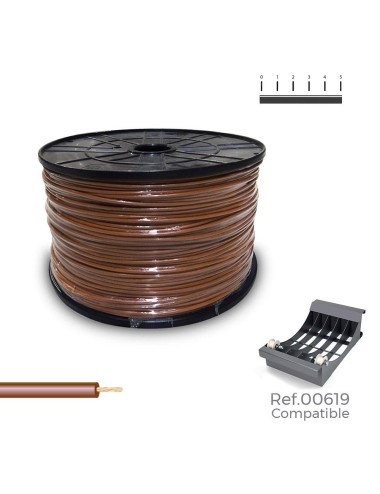 Cablecillo h05v-k 1,50 mm marrón,1000 m. (bobina grande)