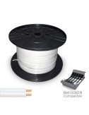 Cable paralelo 48v 2 x 0,75 mm blanco 1000 m (bobina grande)