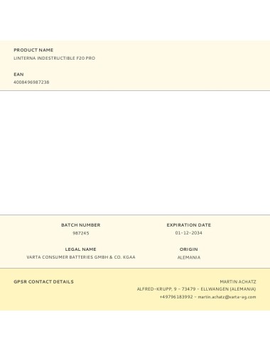 Linterna indestructible f20 pro