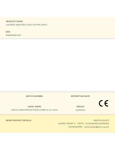 Linterna indestructible f30 pro varta