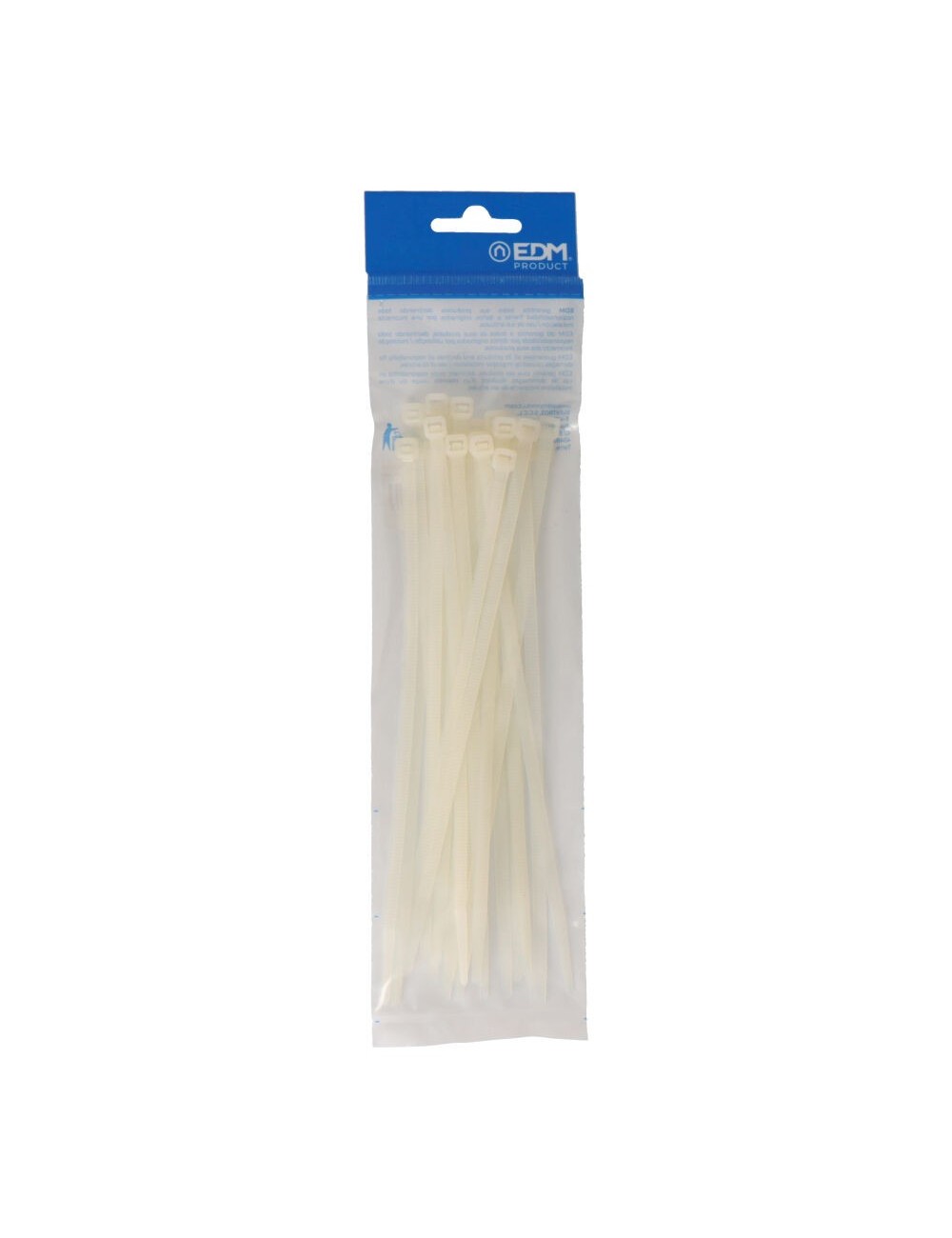 Bridas natural 200x4,8mm nylon alta calidad (blister 25 unid.) edm Bridas natural 200x4,8mm nylon alta calidad (blister 25 unid.) edm