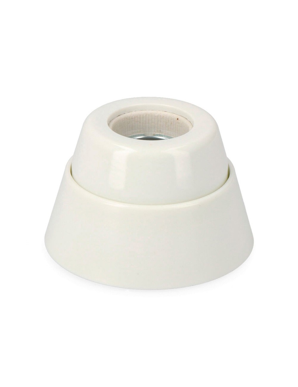 Portalamparas e27 zocalo recto porcelana (retractilado) edm Portalamparas e27 zocalo recto porcelana (retractilado) edm