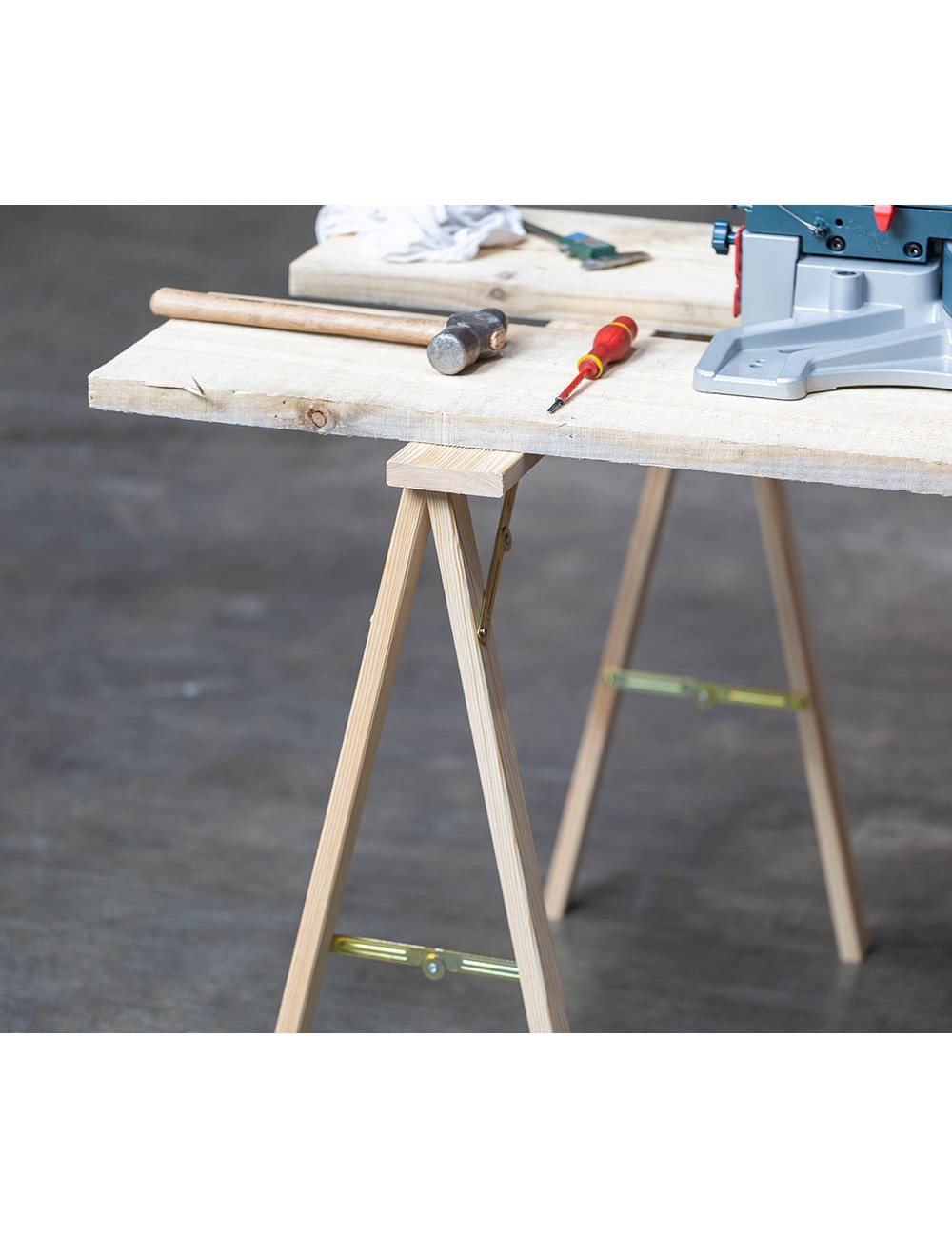 Caballete pino macizo plegable kipli 73,5x79,5x40cm astigarraga