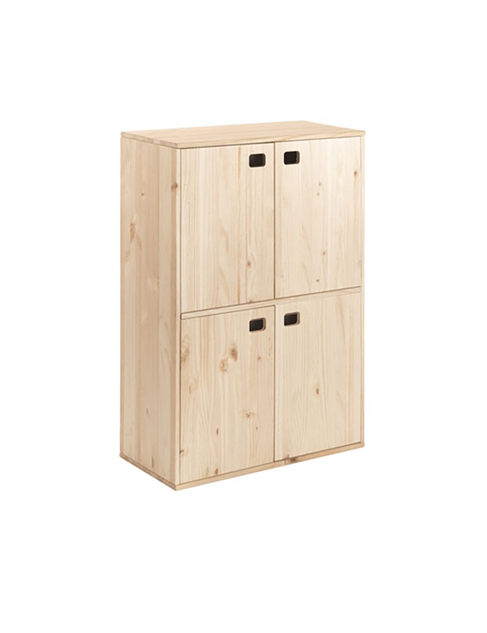 Mueble dinamic 4 puertas pino macizo 105,4 x 70,8 x 33 cm