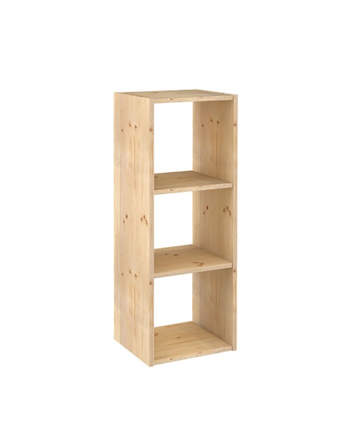 Estanteria modular 3 cubos dinamic pino macizo 107 x 36,2 x 34 cm