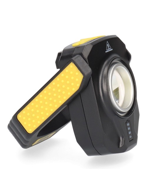 Linterna con 1 led 10w 900lm compact recargable. base magnetica. edm