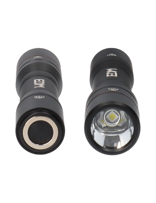 Linterna de 1 led 20w cuerpo aluminio recargable + funcion power bank 1800lm