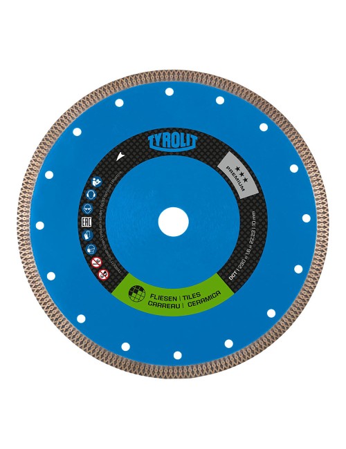 Disco diamantado continua 1a1r dct ø115 x 1,2 x 22,23 mm