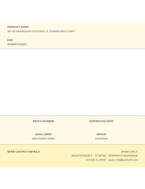 Grapadora tacocraft 5