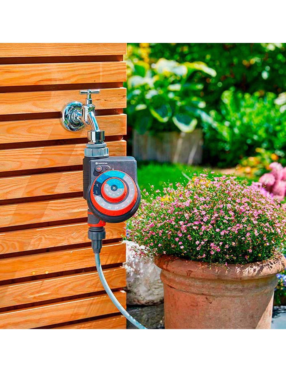 Programador de riego analogico easy plus gardena