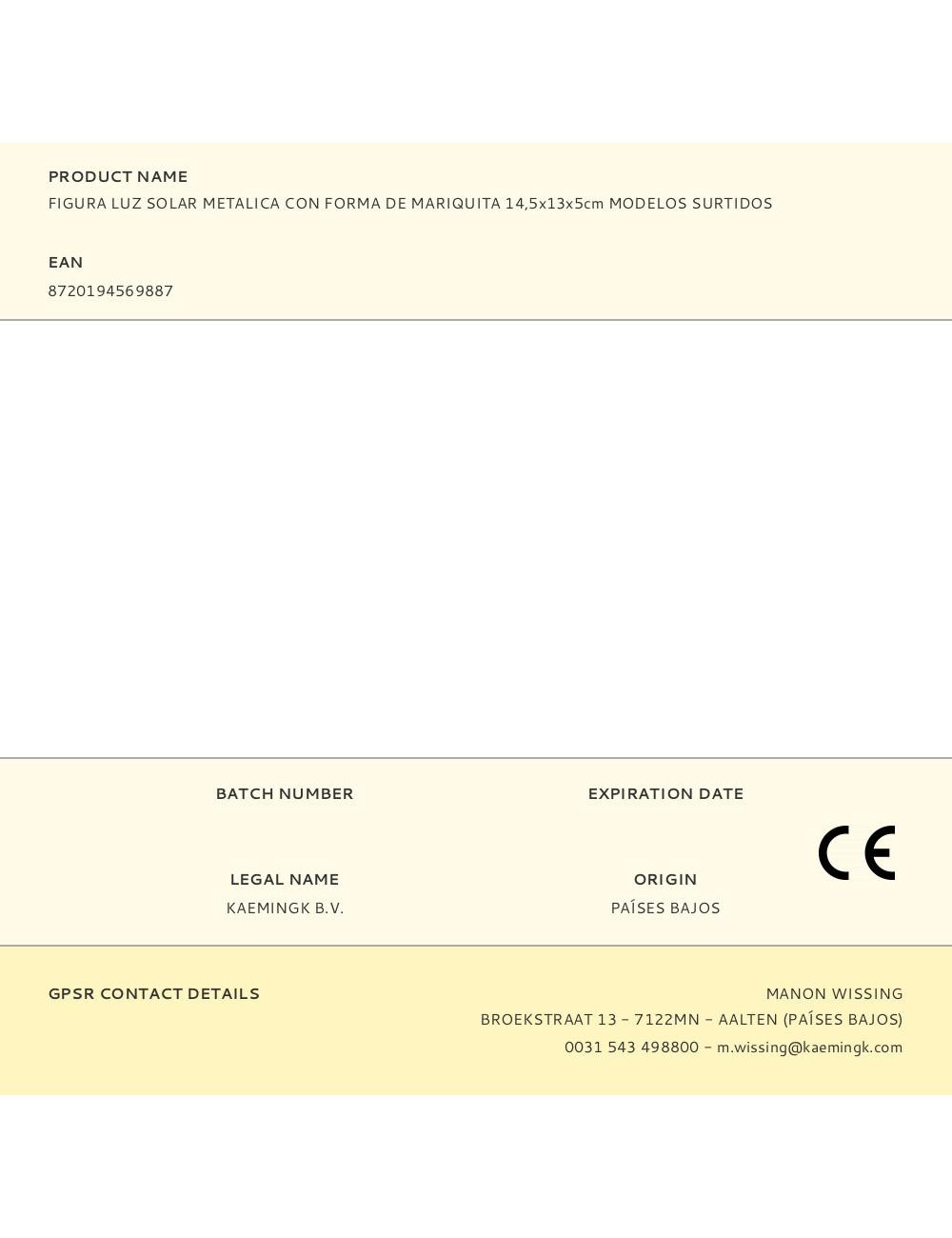 Figura luz solar metalica con forma de mariquita 14,5x13x5cm modelos surtidos