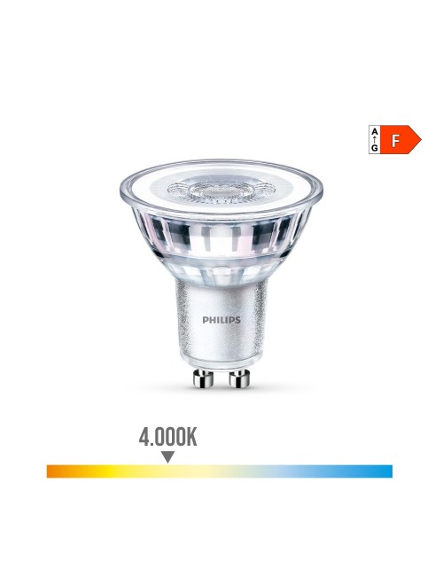 Bombilla dicroica led gu10 4,6 w 390 lm 4000 k luz dia ø5 x 5,4 cm