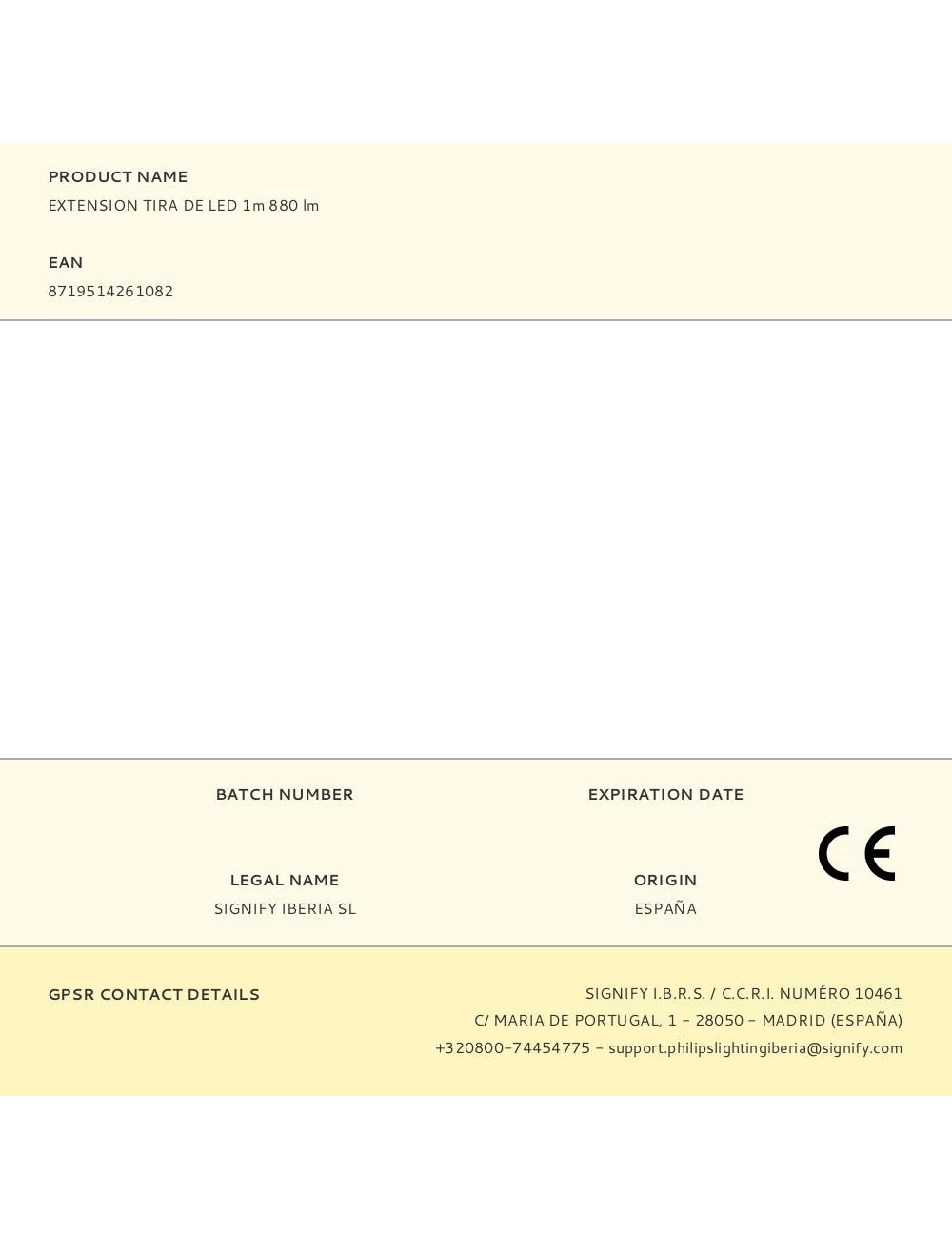 Extension tira de led 1m 880 lm