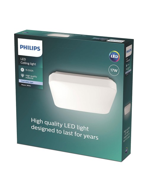 Plafón led cuadrado mauve 17 w 4000 k 2000 lm 32,5 x 32,5 x 7,5 cm