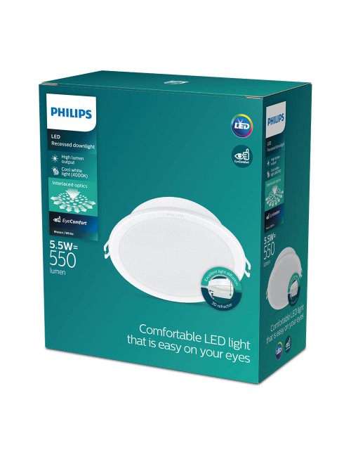 Downlight led empotrable modelo meson 5,5w 550 lm 4000 k luz dia ø9 x 3,5 cm