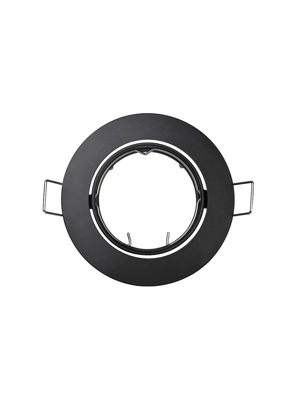 Aro halogeno metálico oscilante color negro. ø8,4cm Aro halogeno metálico oscilante color negro. ø8,4cm